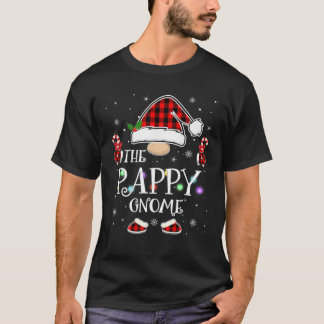 Pappy Gnome Buffalo Plaid Matching Family Christma T-Shirt