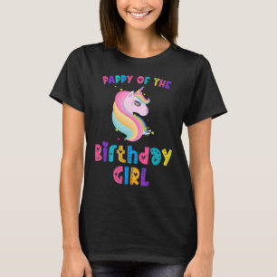 Pappy of the Birthday Princess Girl Dabbing Unico T-Shirt