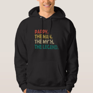 Pappy The Man The Myth The Legend Vintage Retro Hoodie