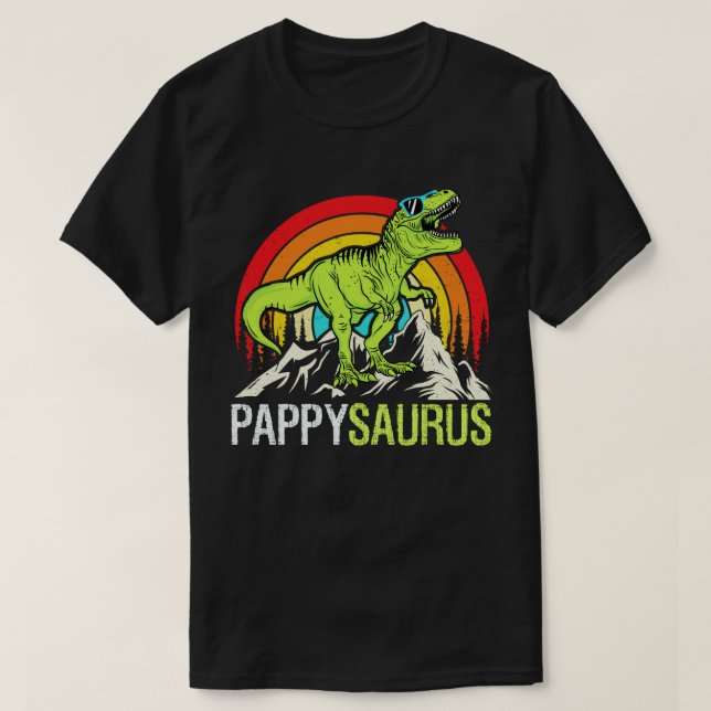 Pappysaurus Dinosaur Grandpa Saurus Father's Day T-Shirt (Design Front)