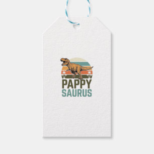 Pappysaurus Funny Dinosaur Vintage Sunset Shirt_1 Gift Tags