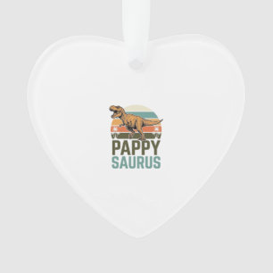 Pappysaurus Funny Dinosaur Vintage Sunset Shirt_1 Ornament