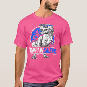 Pappysaurus T-Rex Pawpaw Saurus Dinosaur Family Ma T-Shirt
