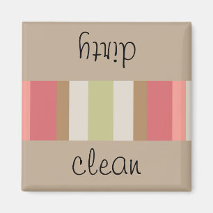 Paprika Stripes Pattern Magnet
