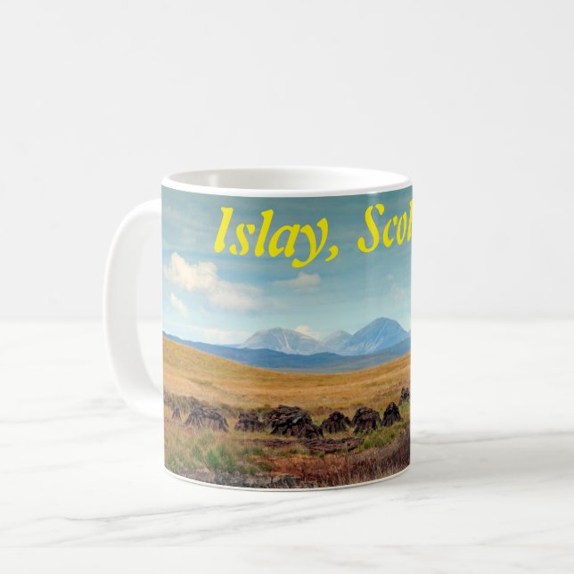 Paps of Jura from Islay, Scotland Coffee Mug (Front Left)