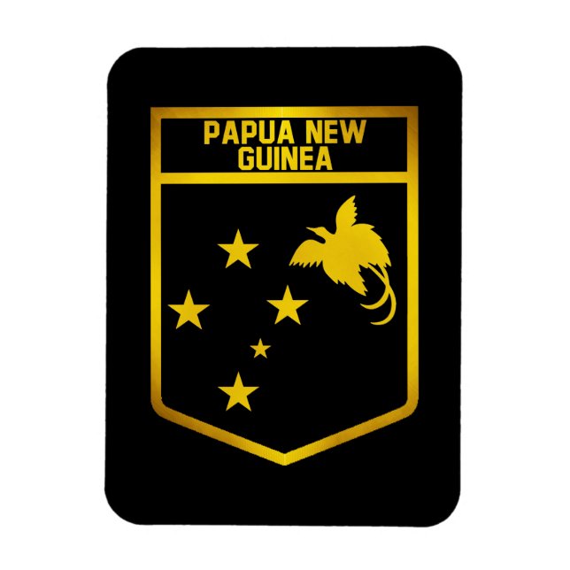 Papua New Guinea Emblem Magnet (Vertical)