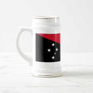 Papua New Guinea Flag Beer Stein