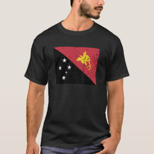 Papua New Guinea Flag Graphic For Men Women Kids T-Shirt