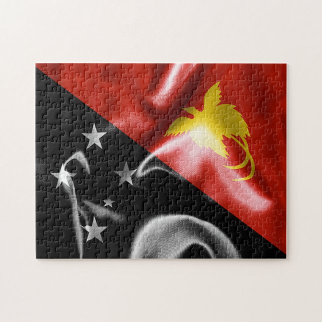 Papua New Guinea Flag Jigsaw Puzzle (Horizontal)