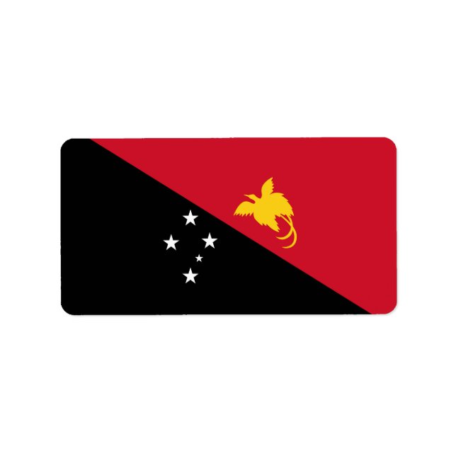Papua New Guinea flag Label (Front)