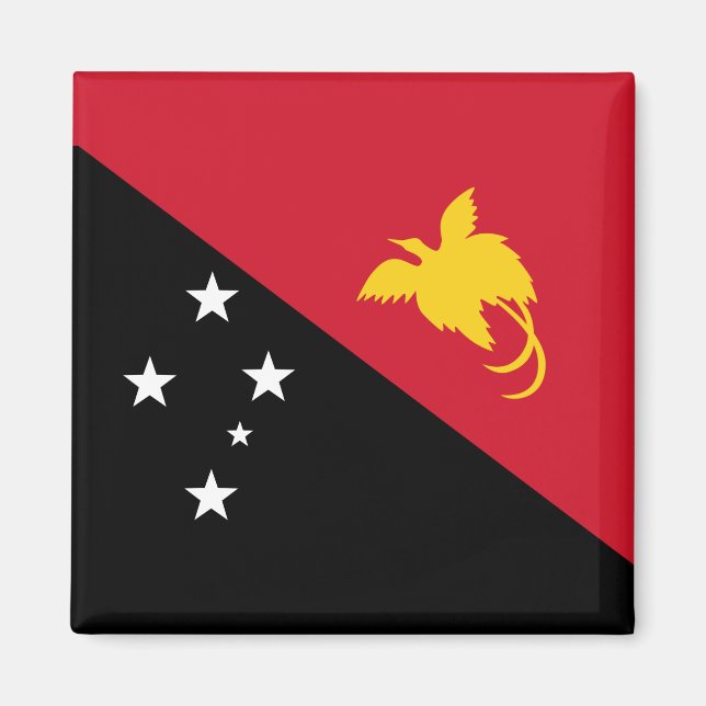 Papua New Guinea Flag Magnet (Front)