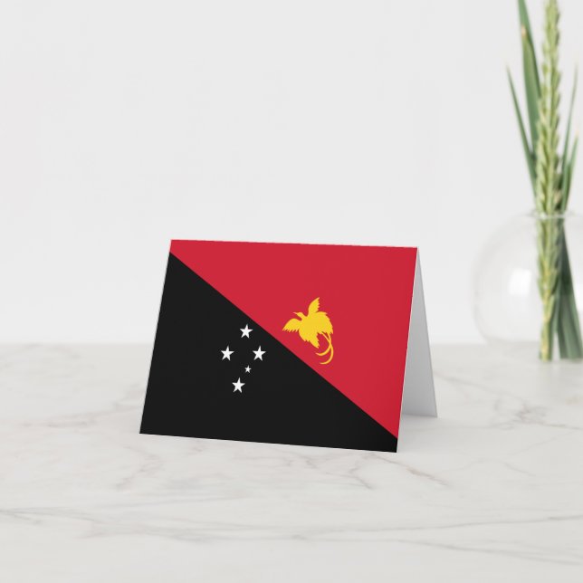 Papua New Guinea flag Note Card (Front)