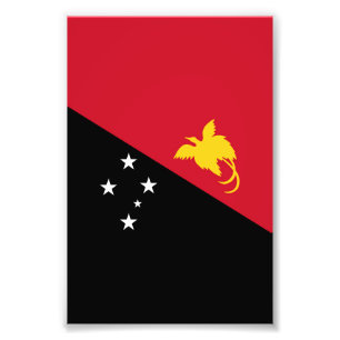 Papua New Guinea flag Photo Print