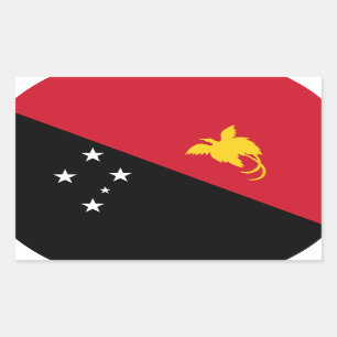 Papua New Guinea Flag Rectangular Sticker