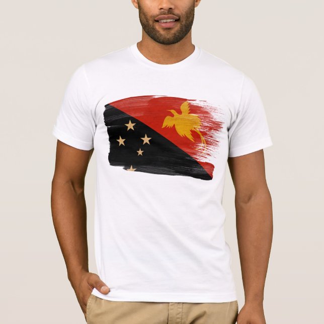 Papua New Guinea Flag T-Shirt (Front)