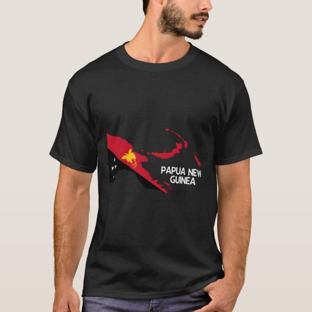Papua New Guinea Flag T-Shirt (Front)