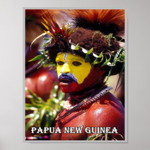 Papua New Guinea - Huli Wigman - Poster