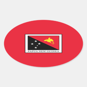 Papua New Guinea Oval Sticker