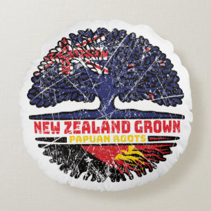 Papua New Guinea Papuan New Zealander New Zealand Round Cushion