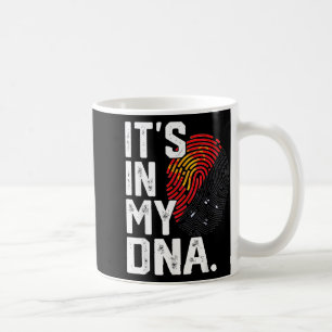 Papua new guinea roots flag fingerprint graphic coffee mug