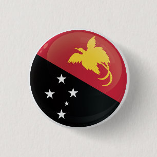 Papua New Guinea  Round Icon Flag 3 Cm Round Badge