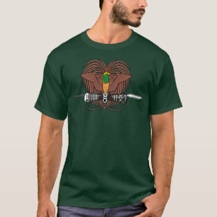 Papua New Guinea T-shirt Coat of arms Tee Flag sou