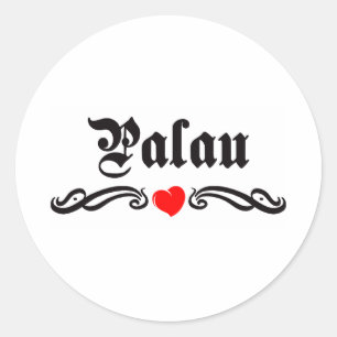 Papua New Guinea Tattoo Style Classic Round Sticker