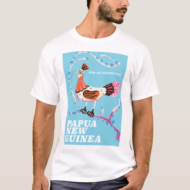 Papua New Guinea Travel poster T-Shirt (Front)