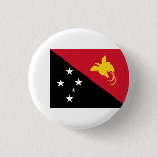 Papua New Guinean Flag, Flag of Papua New Guinea 3 Cm Round Badge