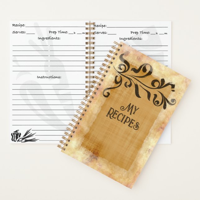 Papyrus Cover Recipe Book (Inside)