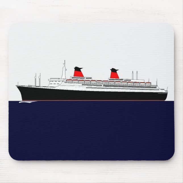 Paquebot France Mouse Pad (Front)