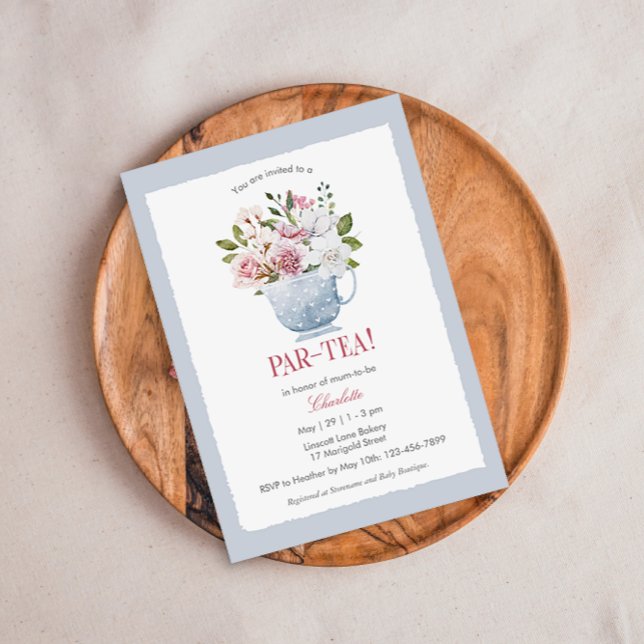 PAR-TEA Pink Baby Shower Invitation (Creator Uploaded)
