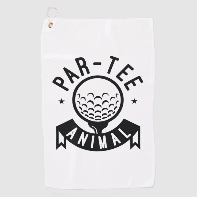 Par-Tee Animal Golf Towel (Front)