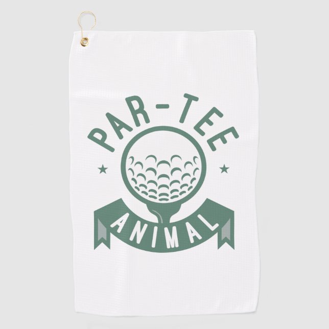 Par-Tee Animal Golf Towel (Front)