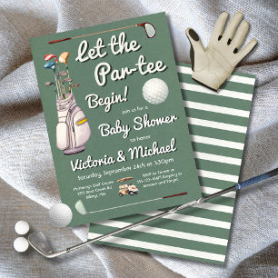 Par-tee Golf Baby Shower Invitation