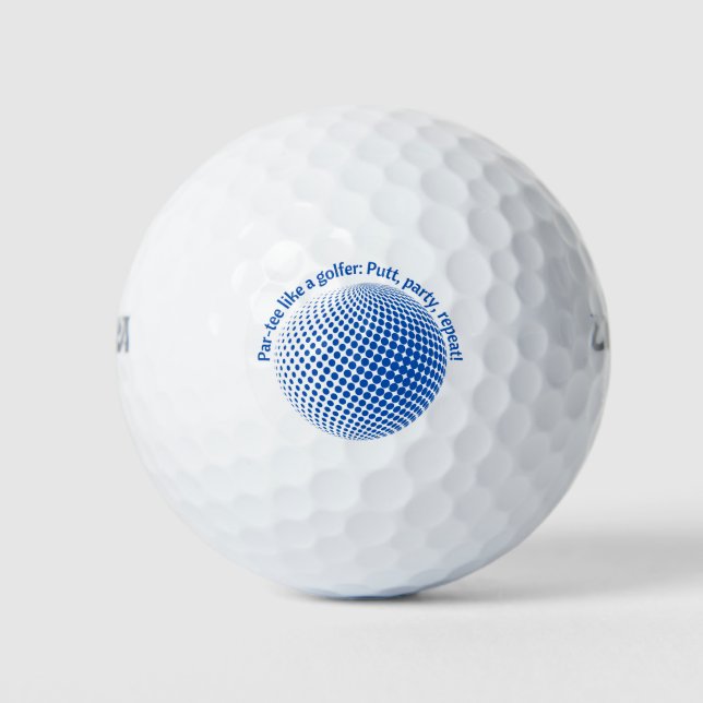 Par-tee like a golfer golf balls (Front)