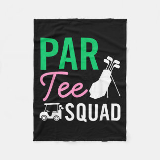 Par Tee Squad Funny Birthday Party Golf Player Fam Fleece Blanket