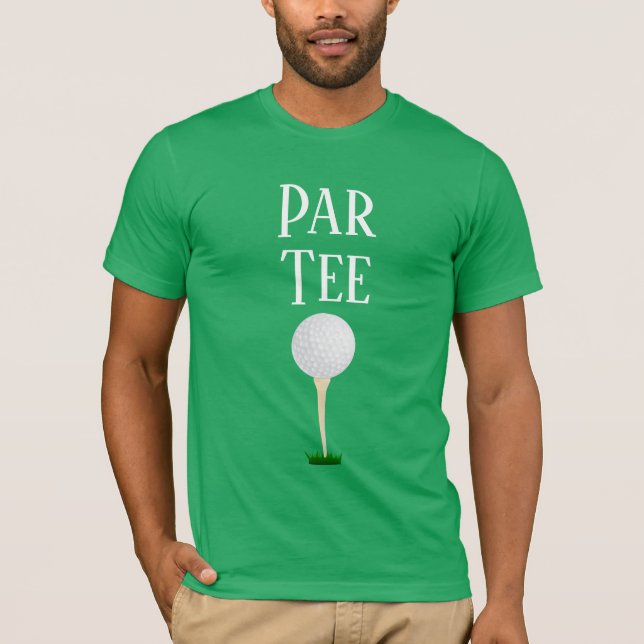 Par Tee T-shirt with golf ball on tee (Front)