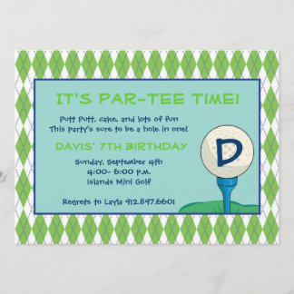 Par-Tee Time Boy Invitation