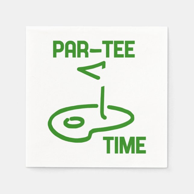 Par Tee Time Napkin (Front)