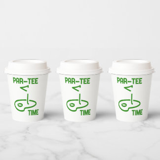 Par Tee Time Paper Cups