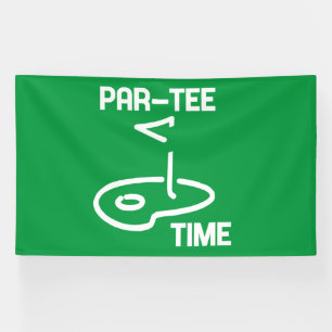 Par-Tee Time White Banner
