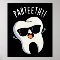 Par-teeth Funny Dental Puns Dark BG