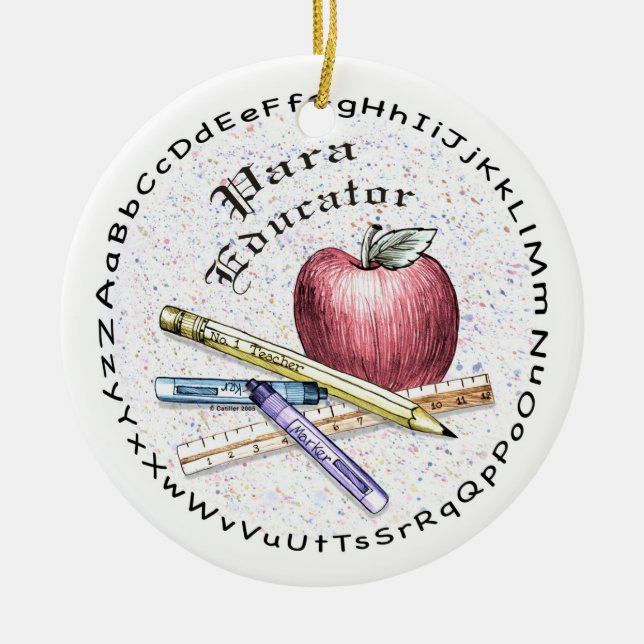 Para Educator Ceramic Tree Decoration (Front)