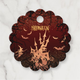  para Halloween casa de la bruja Favour Tags