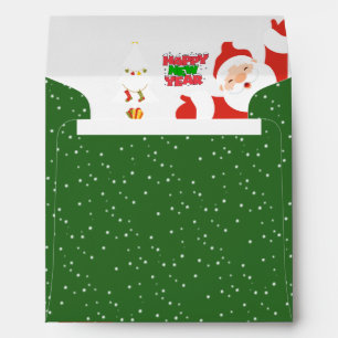 para navidad con papá Noel y la nieve Envelope