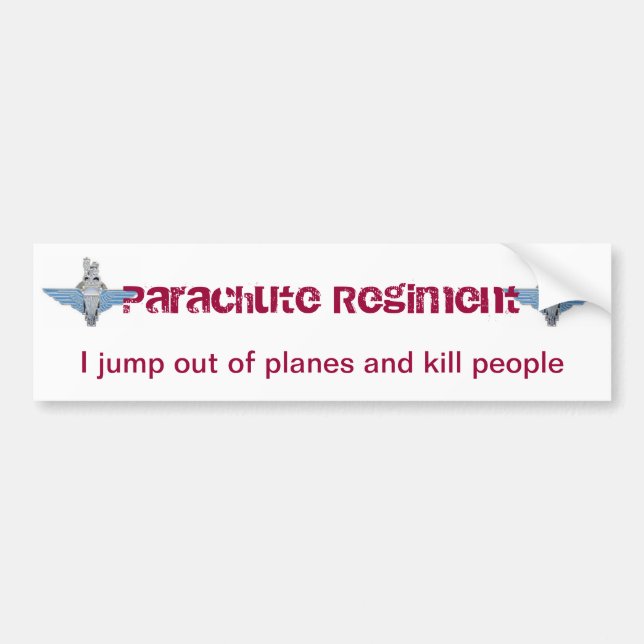 PARA-plane Bumper Sticker (Front)
