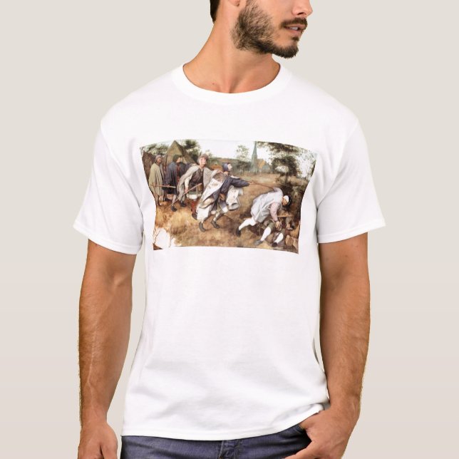 Parabal of the blind men by Pieter Bruegel T-Shirt (Front)