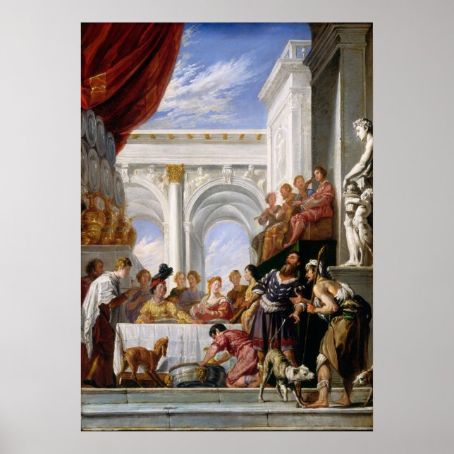 Parable of Lazarus, Domenico Fetti Fine Art Poster (Front)