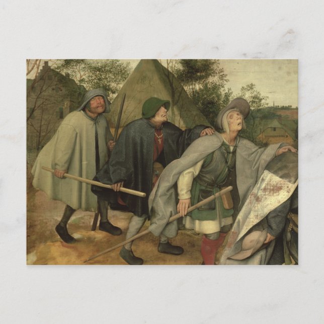 Parable of the Blind, detail of three blind Postcard (Front)